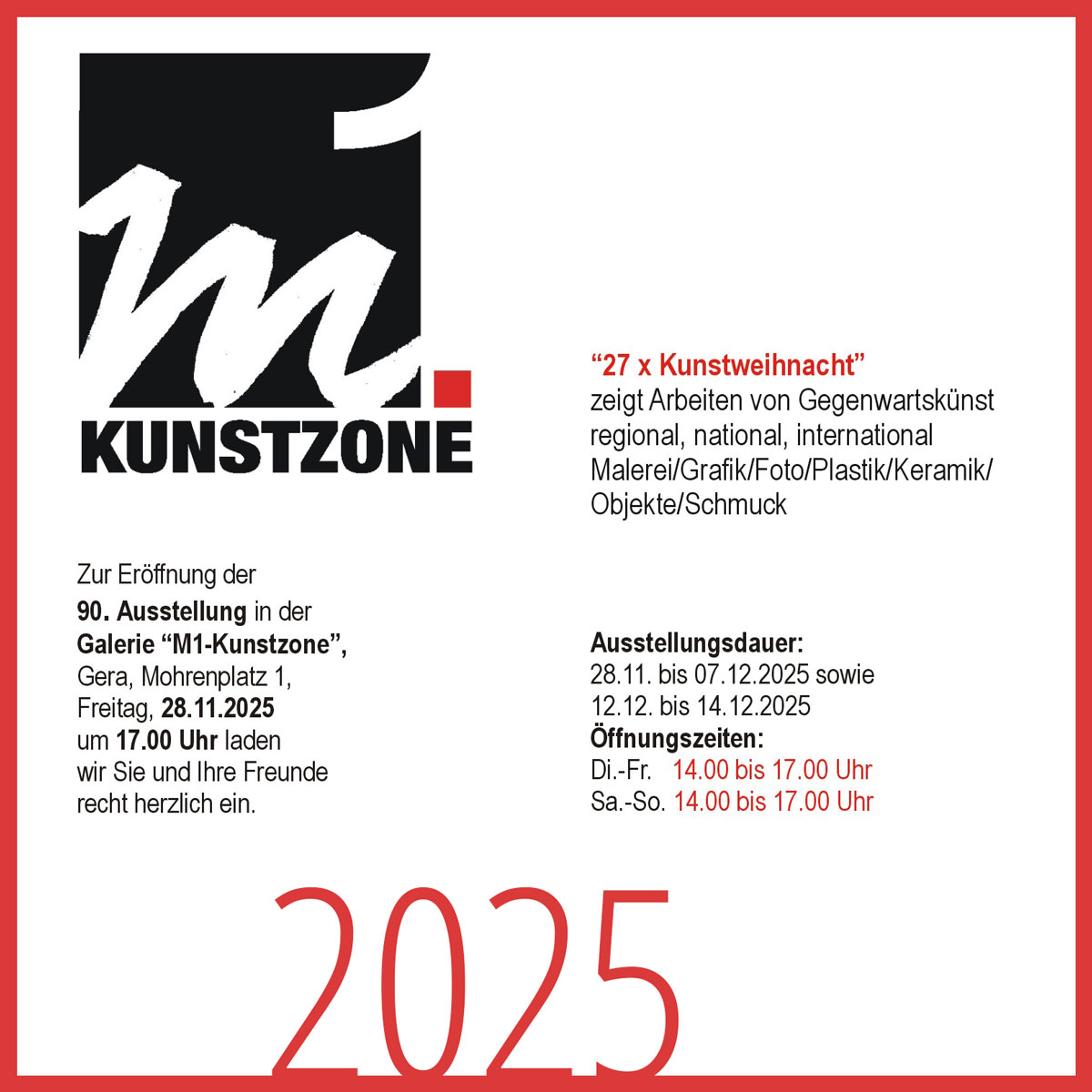 27 x Kunstweihnacht Gera