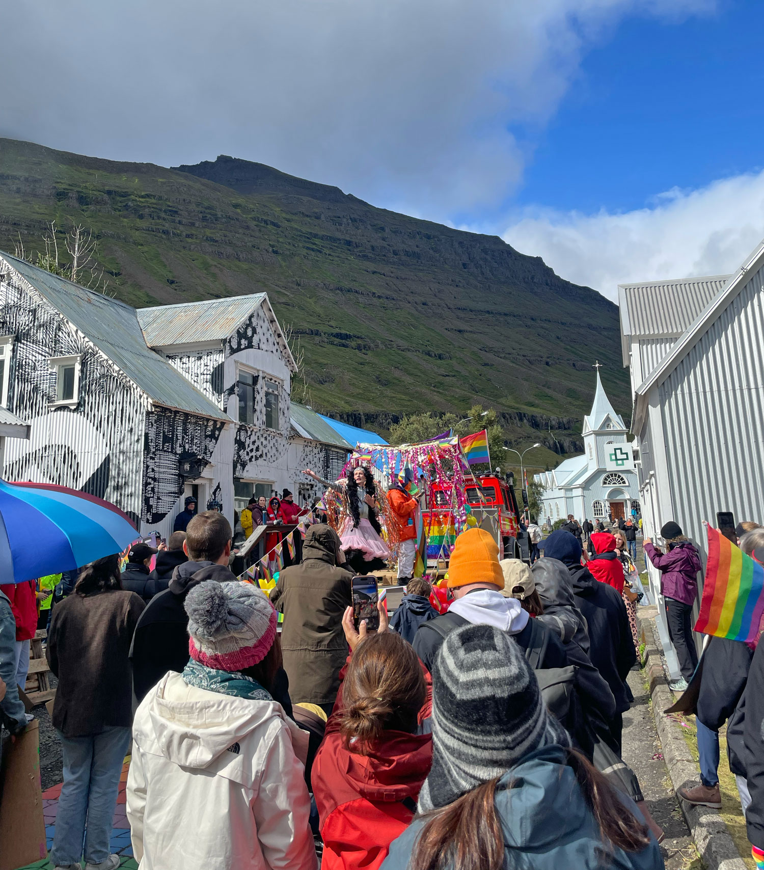Pride March in Seyðisfjörður